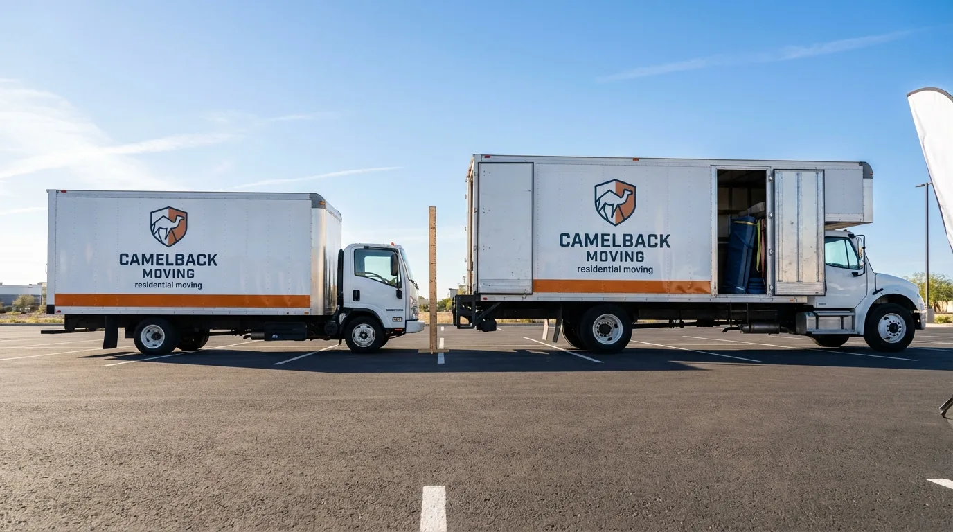 Moving truck size capacity guide in New London
